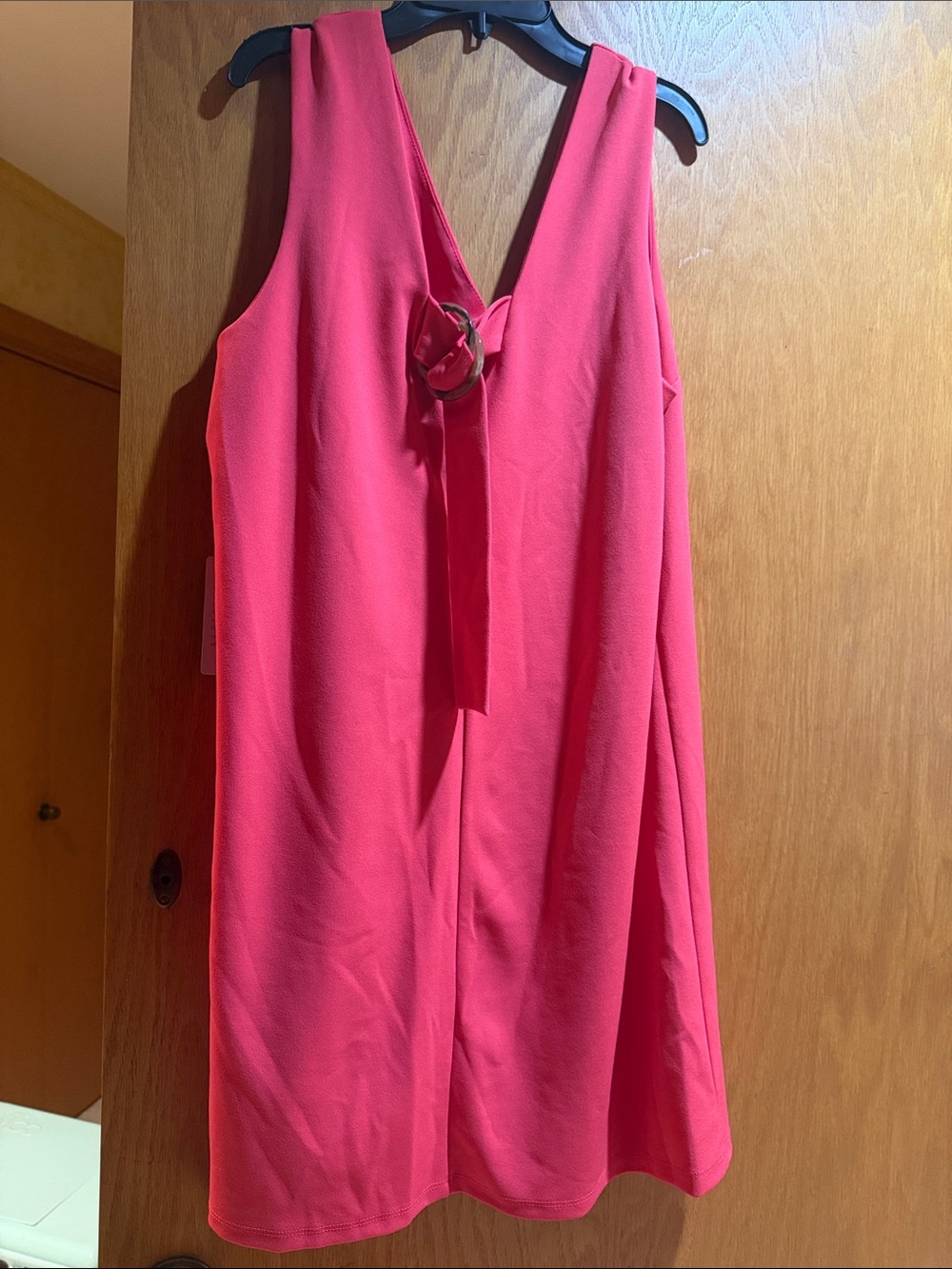 Coral sheath dress